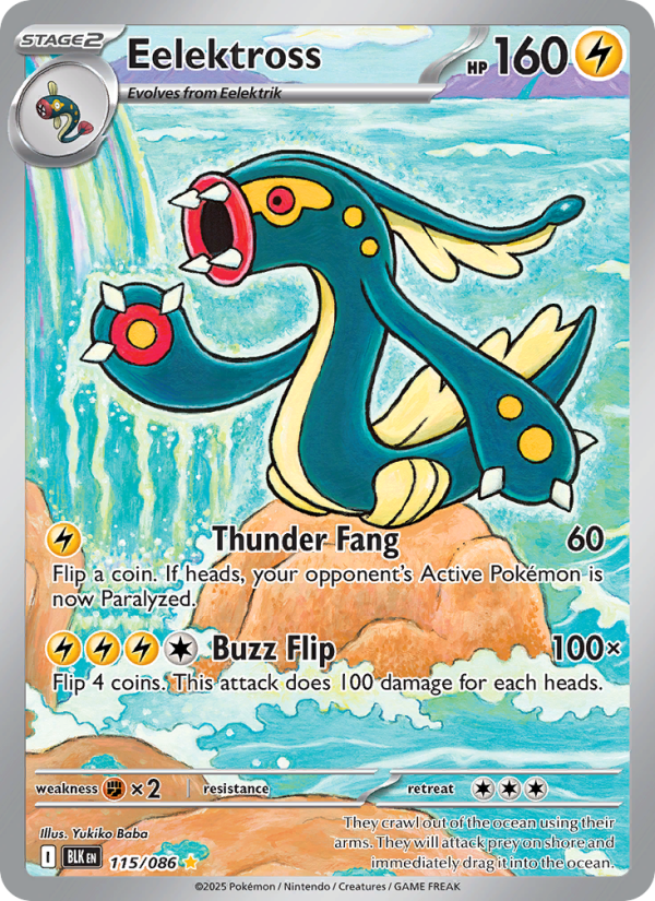 Eelektross 115/86 — Black Bolt (English Pokémon TCG card)