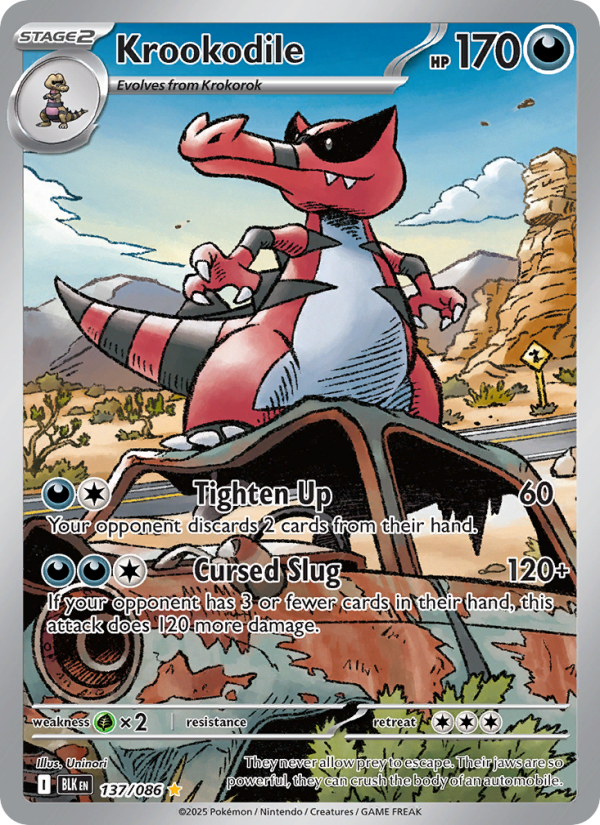 Krookodile 137/86 — Black Bolt (English Pokémon TCG card)