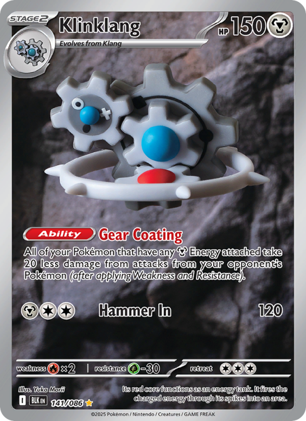 Klinklang 141/86 — Black Bolt (English Pokémon TCG card)