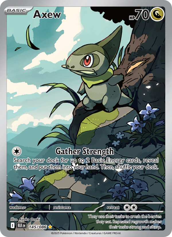 Axew 145/86 — Black Bolt (English Pokémon TCG card)