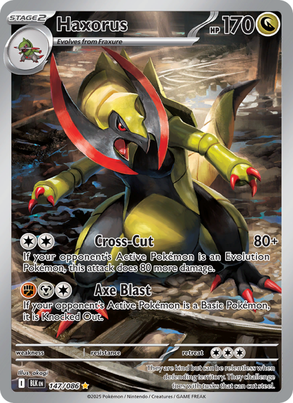Haxorus 147/86 — Black Bolt (English Pokémon TCG card)