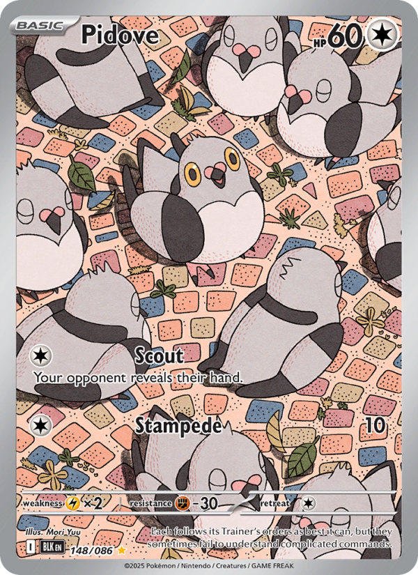Pidove 148/86 — Black Bolt (English Pokémon TCG card)