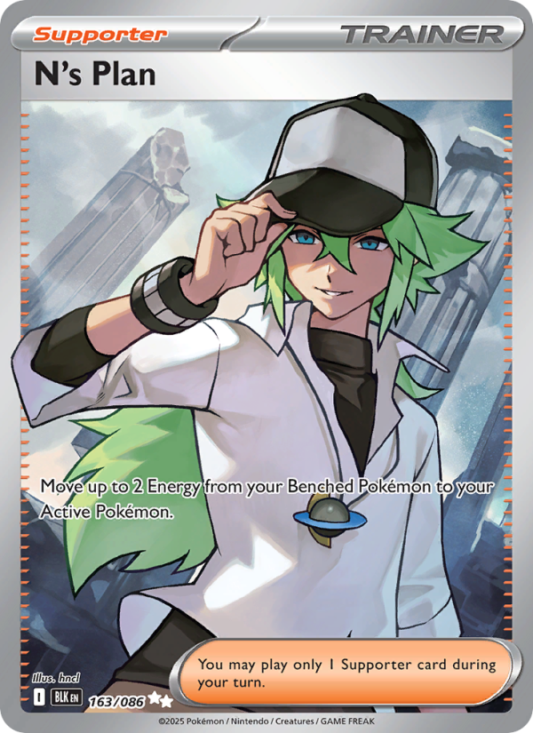 N's Plan 163/86 — Black Bolt (English Pokémon TCG card)