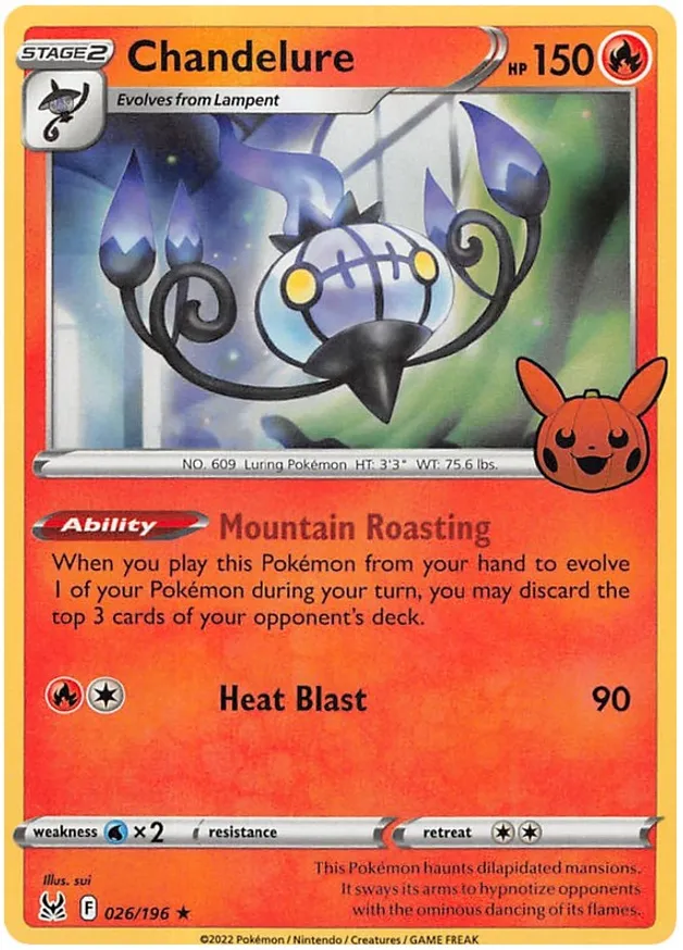 Chandelure 026/30 — Trick or Trade 2023 (English Pokémon TCG card)