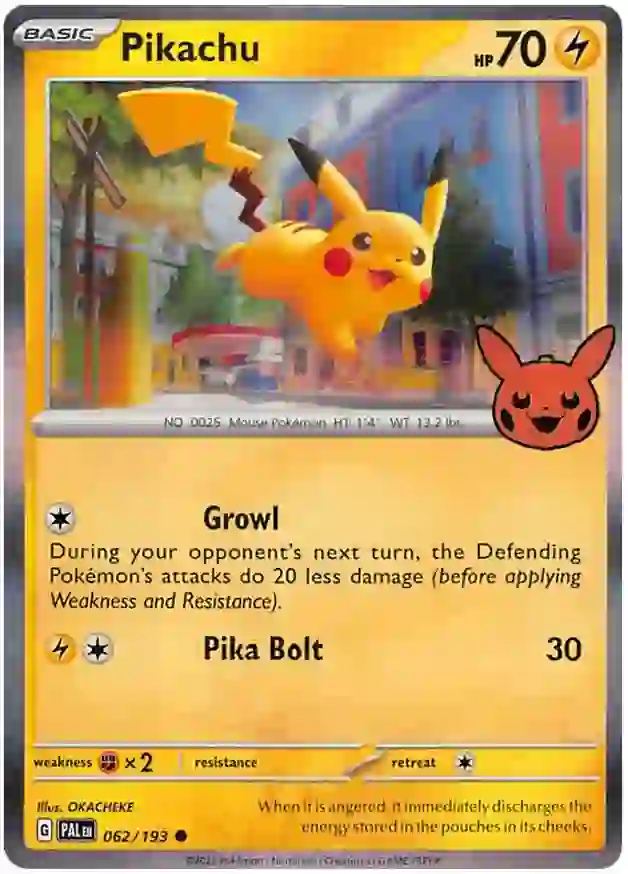 Pikachu 062/30 — Trick or Trade 2023 (English Pokémon TCG card)