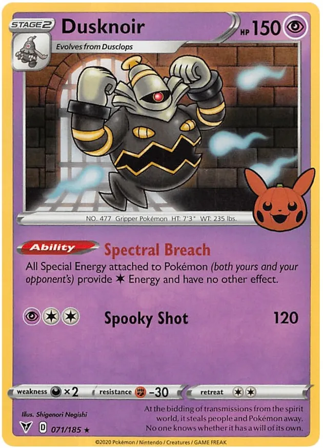 Dusknoir 071/30 — Trick or Trade 2023 (English Pokémon TCG card)