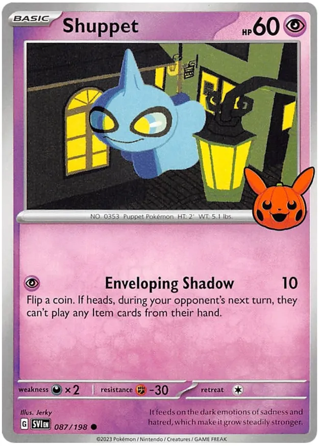Shuppet 087/30 — Trick or Trade 2023 (English Pokémon TCG card)