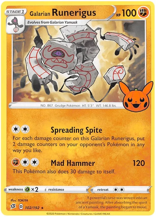 Galarian Runerigus 010/30 — Trick or Trade 2023 (English Pokémon TCG card)