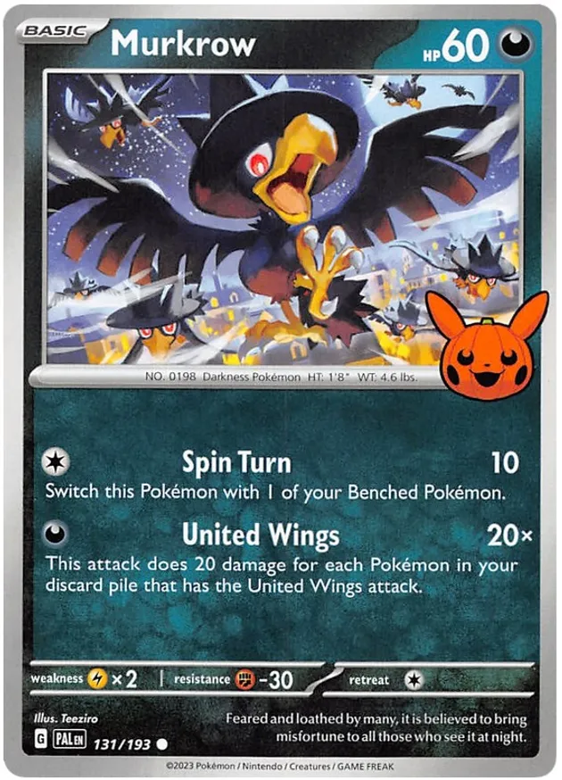 Murkrow 013/30 — Trick or Trade 2023 (English Pokémon TCG card)