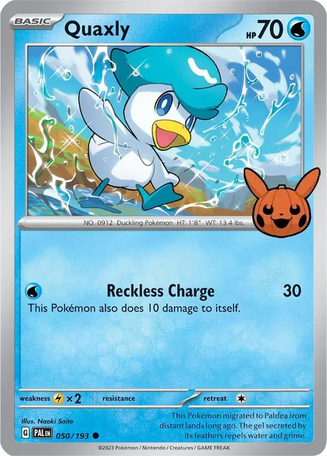 Quaxly 002/30 — Trick or Trade 2024 (English Pokémon TCG card)