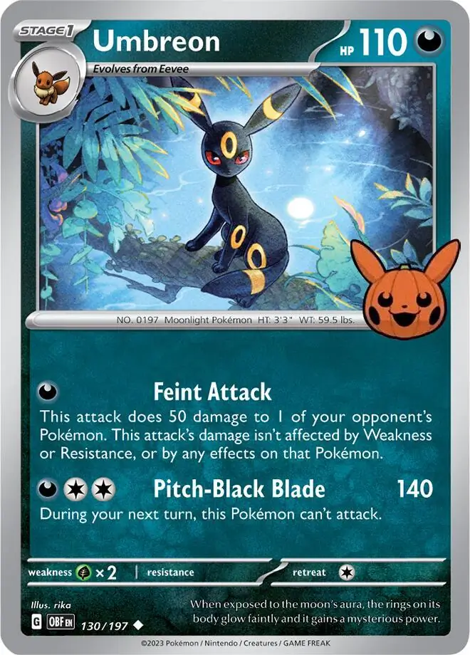 Umbreon 003/30 — Trick or Trade 2024 (English Pokémon TCG card)