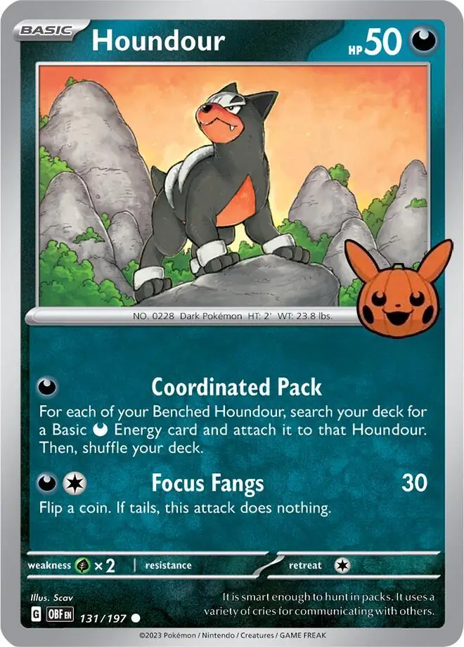 Houndour 004/30 — Trick or Trade 2024 (English Pokémon TCG card)