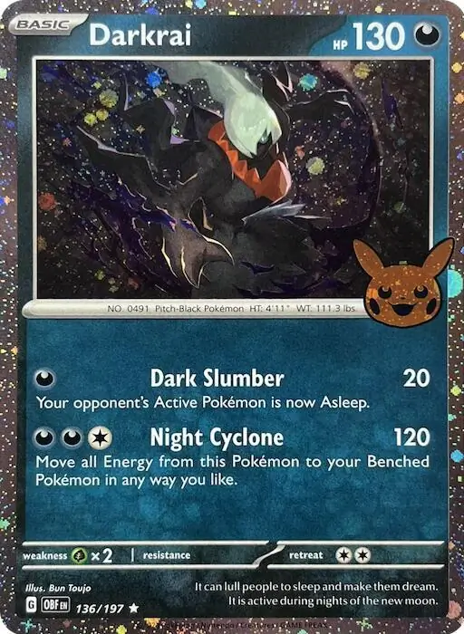 Darkrai 006/30 — Trick or Trade 2024 (English Pokémon TCG card)