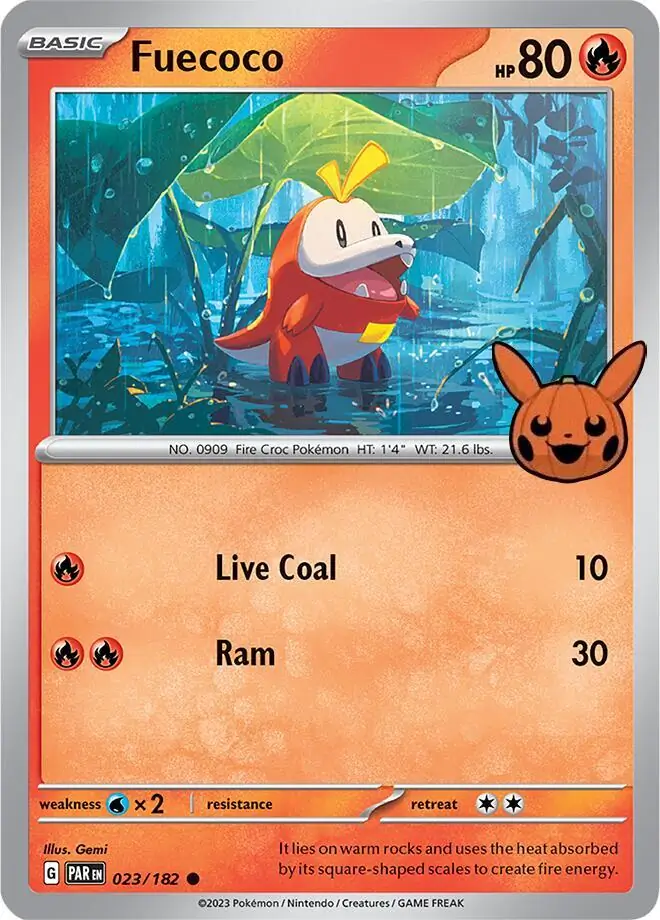 Fuecoco 007/30 — Trick or Trade 2024 (English Pokémon TCG card)