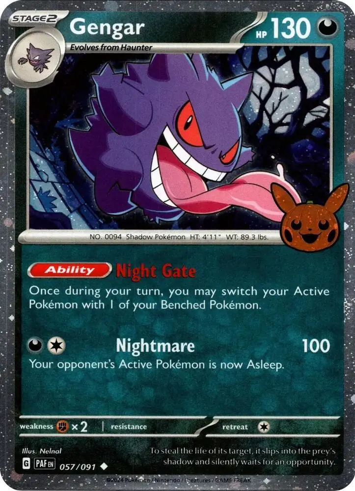 Gengar 014/30 — Trick or Trade 2024 (English Pokémon TCG card)