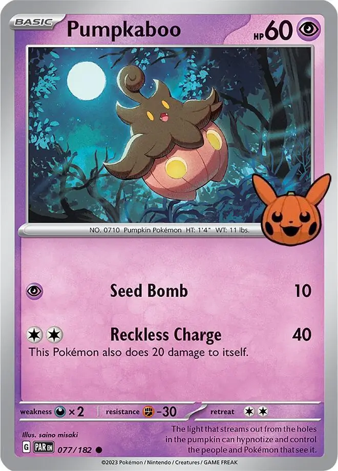 Scream Tail 015/30 — Trick or Trade 2024 (English Pokémon TCG card)